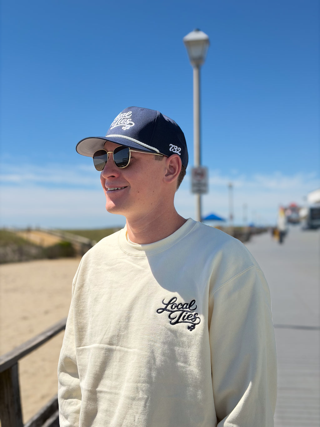 Wordmark Crewneck- Bone