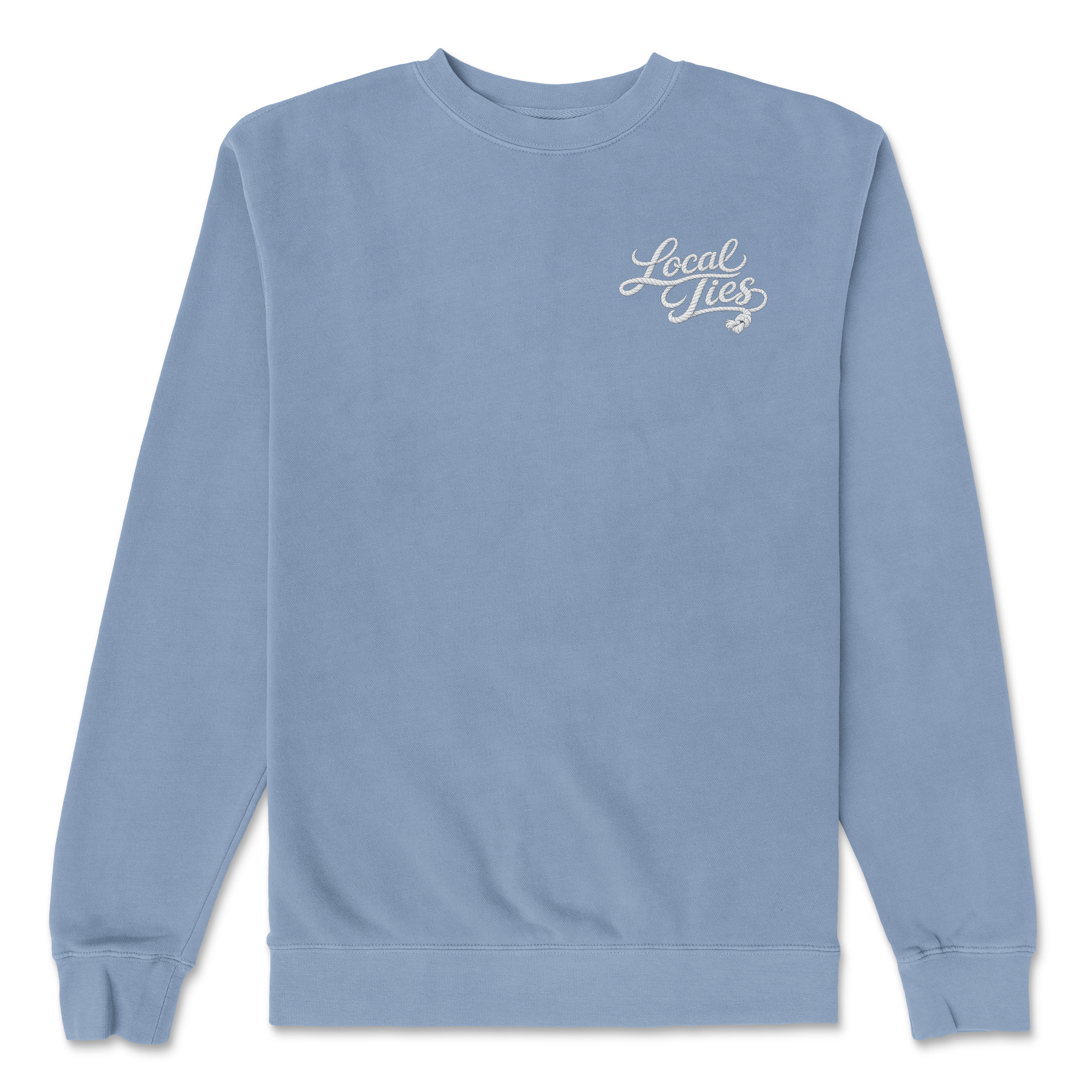 Wordmark Crewneck- Storm Blue