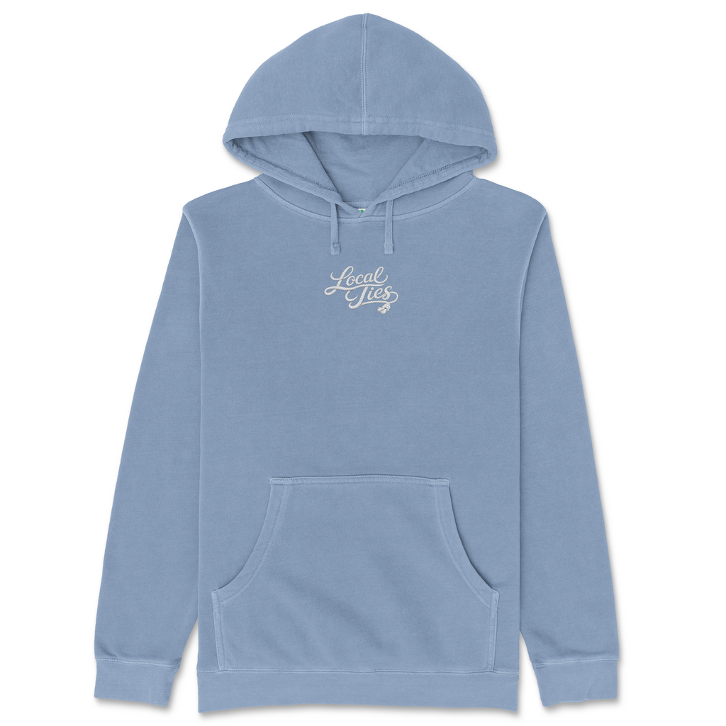 Wordmark Hoodie- Slate Blue